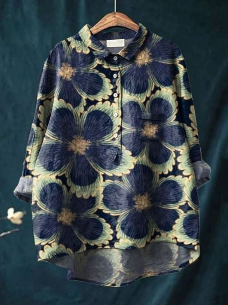 Lila - Blouse Florale Élégante