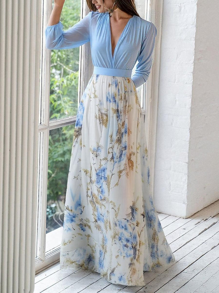 Fiorella | Élégant Robe Maxi avec Imprimé Floral