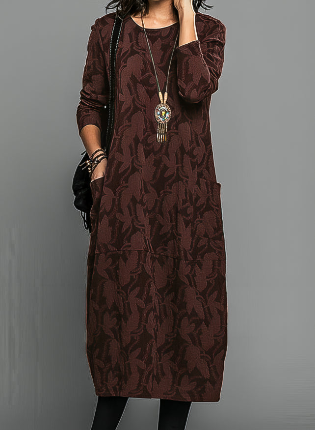 Cassie™ | Robe d’hiver décontractée avec col rond