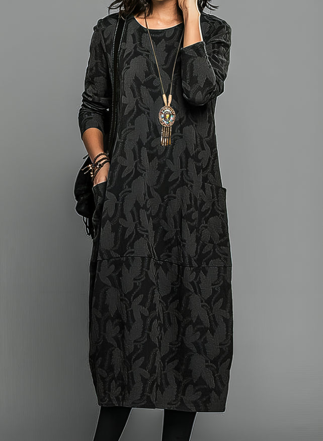 Cassie™ | Robe d’hiver décontractée avec col rond