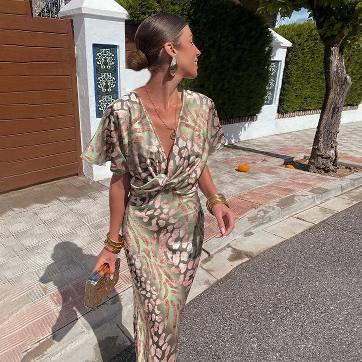 Cecily - Maxi robe en velours luxueux